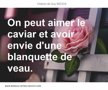 Citations Guy BEDOS