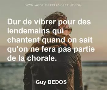 Citation de Guy BEDOS