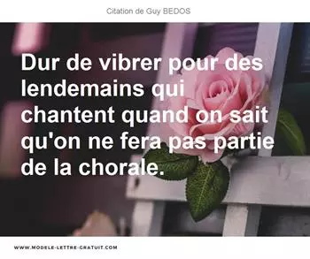 Citations Guy BEDOS
