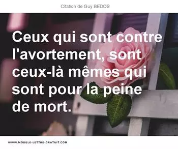Citations Guy BEDOS