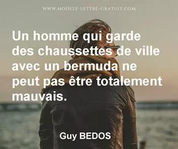 Citation de Guy BEDOS