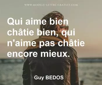 Citation de Guy BEDOS