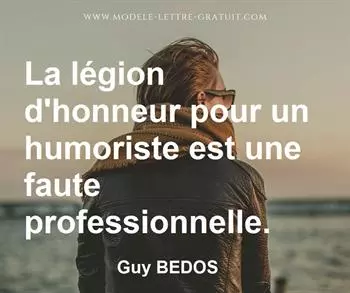 Citation de Guy BEDOS
