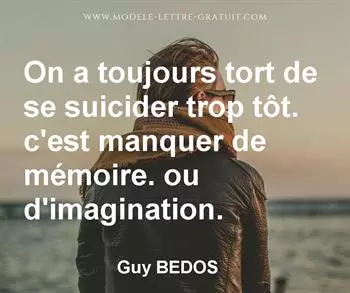 Citation de Guy BEDOS