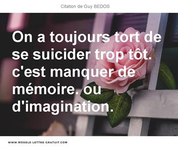 Citations Guy BEDOS