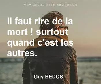 Citation de Guy BEDOS