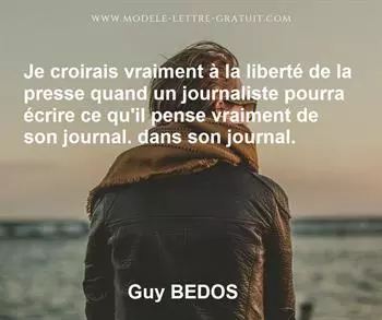 Citation de Guy BEDOS