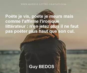 Citation de Guy BEDOS