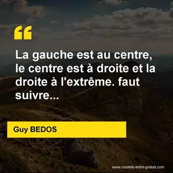 Citation Guy BEDOS