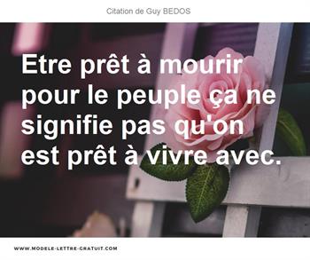 Citations Guy BEDOS