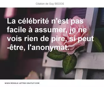 Citations Guy BEDOS