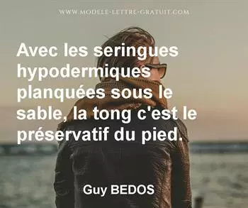 Citation de Guy BEDOS