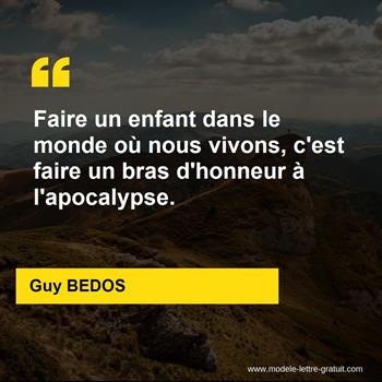 Citation de Guy BEDOS