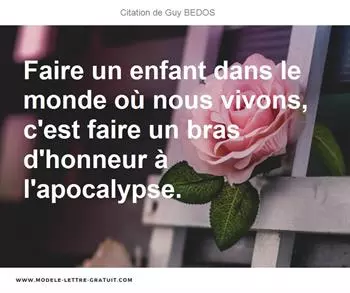 Citations Guy BEDOS