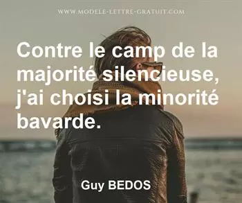 Citation de Guy BEDOS
