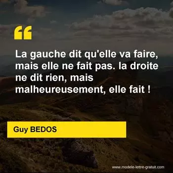 Citation Guy BEDOS