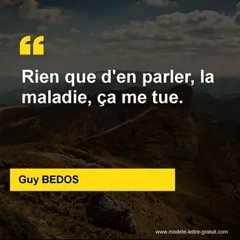 Citation Guy BEDOS