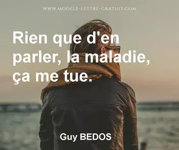 Citation de Guy BEDOS