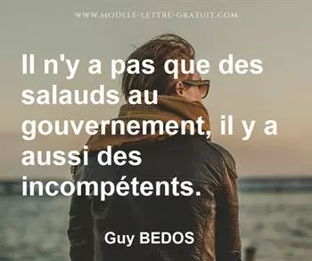 Citation de Guy BEDOS