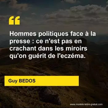 Citation Guy BEDOS