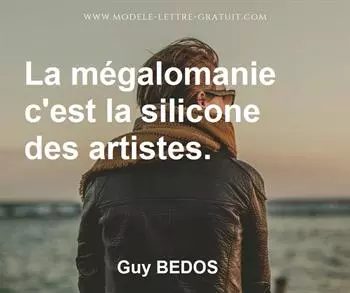 Citation de Guy BEDOS