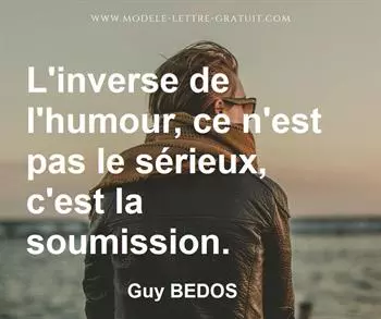 Citation de Guy BEDOS