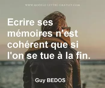 Citation de Guy BEDOS