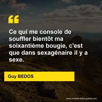 Citation Guy BEDOS
