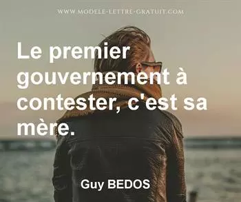 Citation de Guy BEDOS