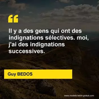 Citation Guy BEDOS
