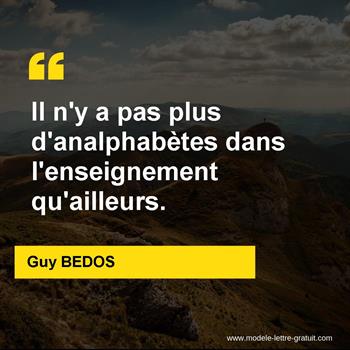 Citation de Guy BEDOS