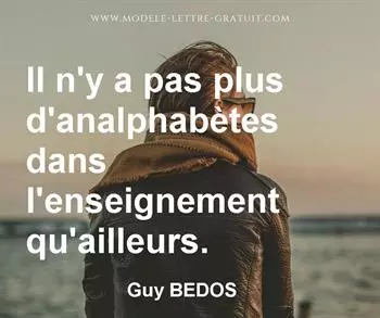 Citation de Guy BEDOS