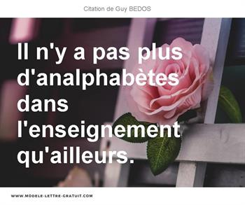 Citations Guy BEDOS