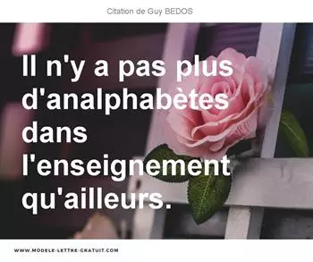 Citations Guy BEDOS