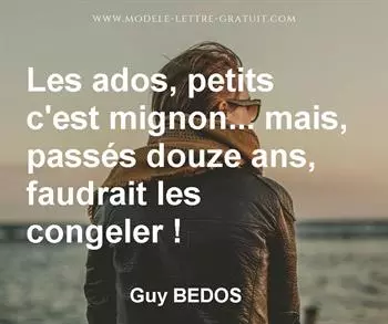 Citation de Guy BEDOS