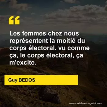 Citation Guy BEDOS