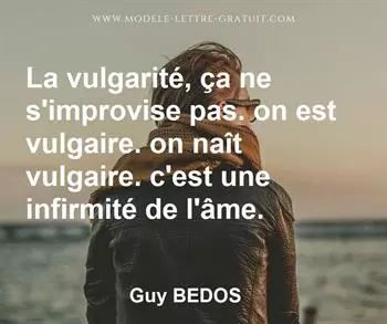 Citation de Guy BEDOS