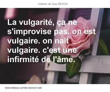Citations Guy BEDOS