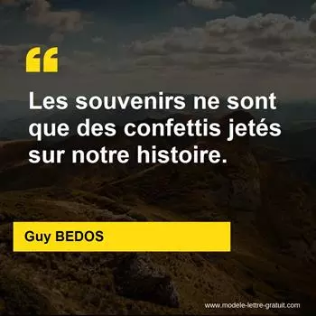 Citation Guy BEDOS