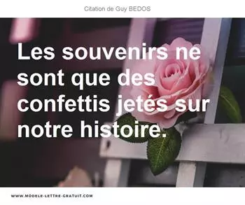 Citations Guy BEDOS