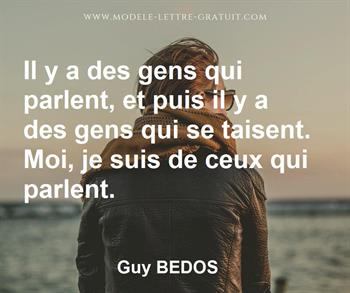 Citation de Guy BEDOS