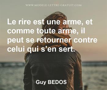 Citation de Guy BEDOS