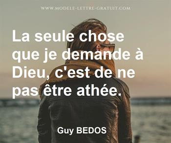 Citation de Guy BEDOS
