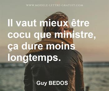 Citation de Guy BEDOS