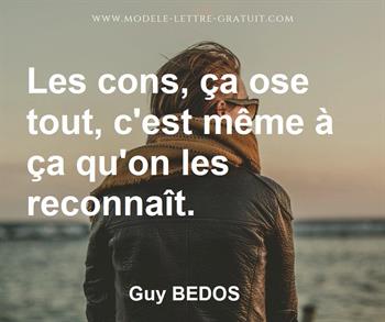 Citation de Guy BEDOS