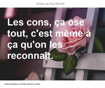 Citations Guy BEDOS