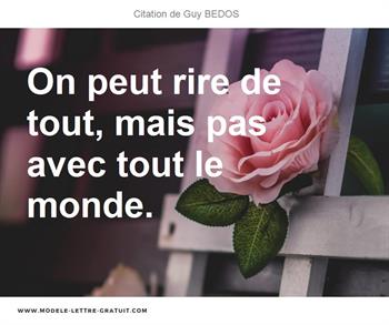 Citations Guy BEDOS