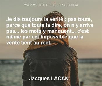 Citation de Jacques LACAN