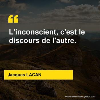 Citation de Jacques LACAN