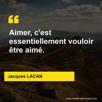 Citation Jacques LACAN
